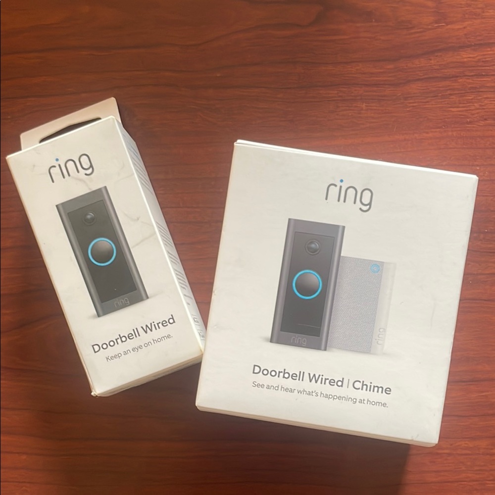 Ring Doorbell Wired with Chime Set